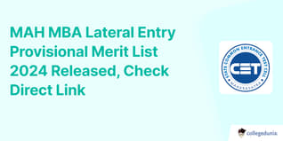 MAH MBA Lateral Entry Provisional Merit List 2024 Released, Check Direct Link